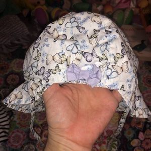 NWOT H&M Sz 9-12M Butterfly Print Sun Hat